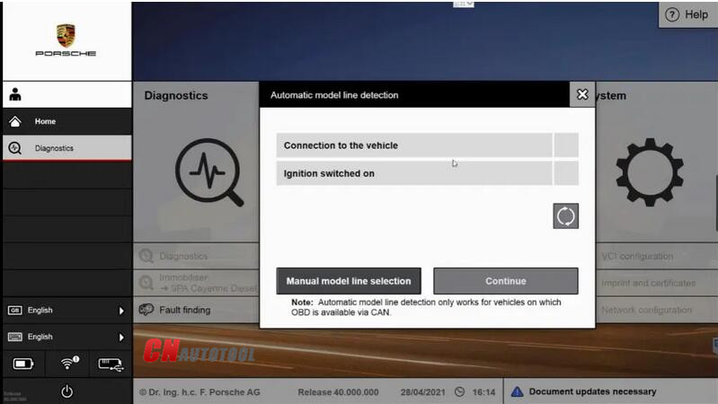 How to automatically update the firmware of Porsche PT3G VCI Connect to PIWISI 3-5
