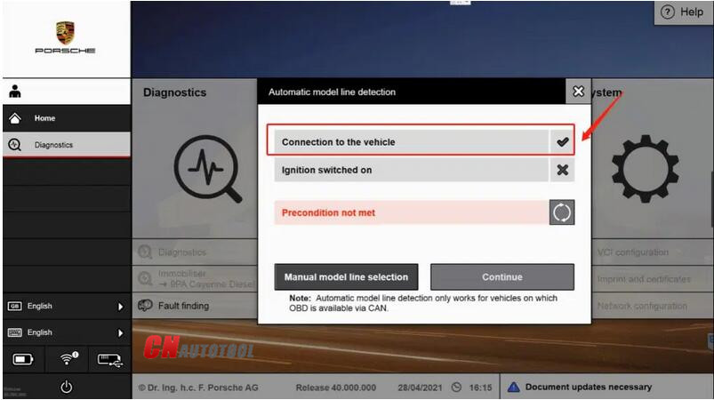 How to automatically update the firmware of Porsche PT3G VCI Connect to PIWISI 3-6