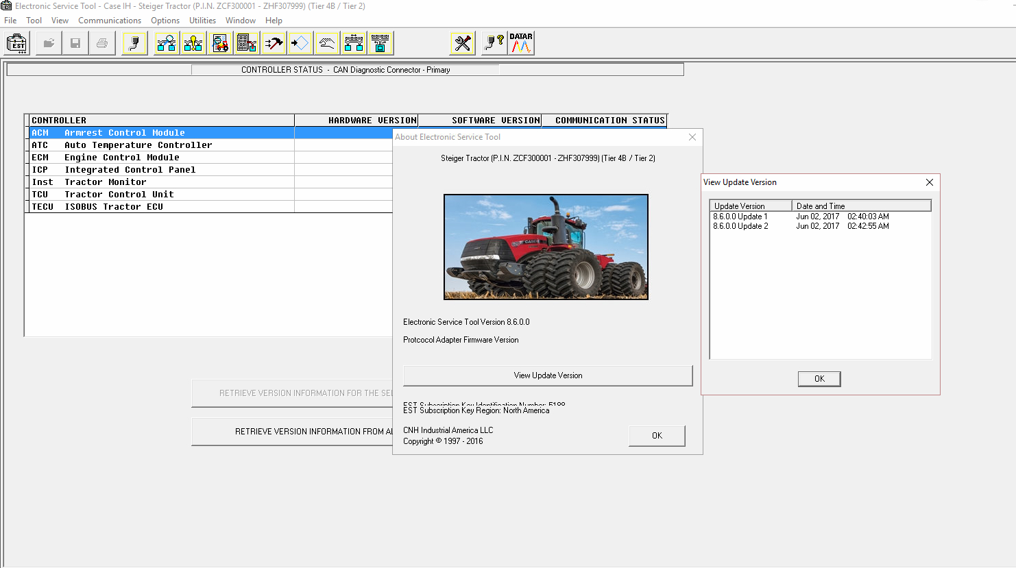 Dearborn Protocol Adapter 5 (DAP5 white interface) full New interface for New holland and Case-1