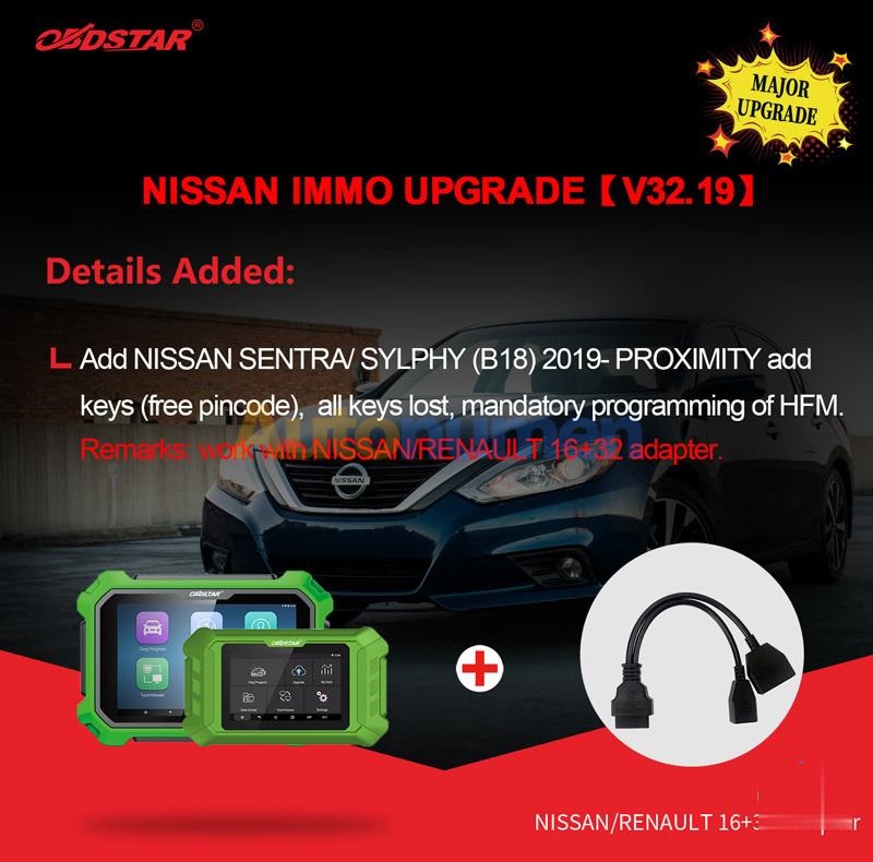 OBDSTAR X300 DP Plus Program Nissan Sylphy B18 2020 Proximity Bypass PIN Code-0 (2)