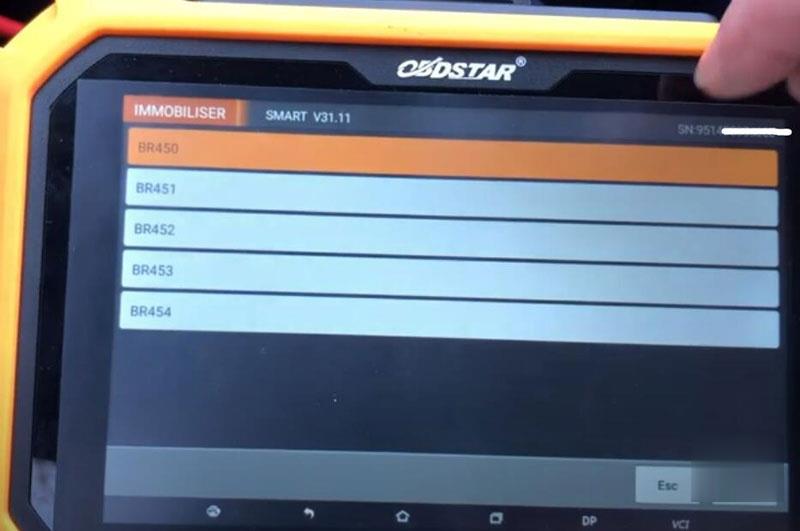 Program Smart Fortwo 450 All Keys Lost with OBDSTAR X300 DP Plus-10 (2)