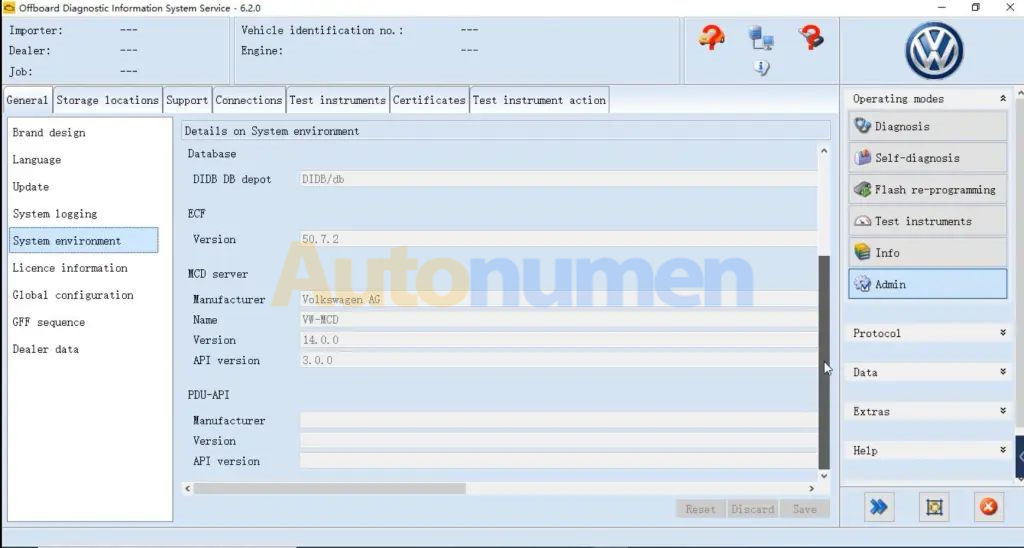 VW AUDI ODIS diagnostic software 6.2 with dealer licence,use VAS6154A connect car.-3