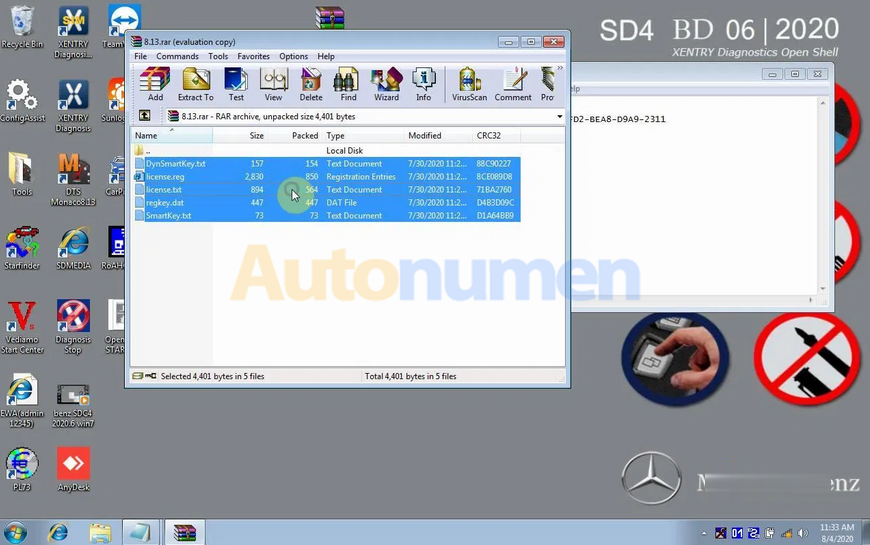 How to activate 2020.09 Star diagnostic Xentry, DTS & EPCWIS-10