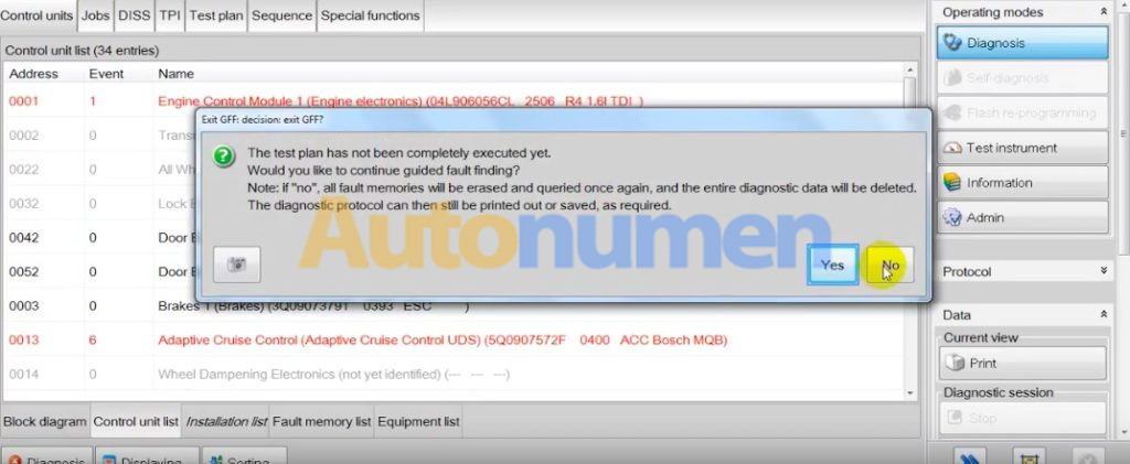 ODIS enables disables VW Audi component protection-39