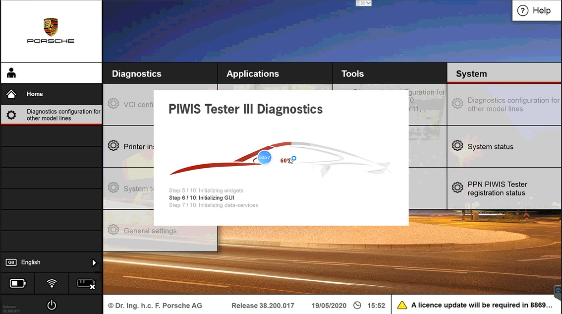 Porsche piwis 3 Software how to change from the V diagnostic mode to E engineer developer mode-14