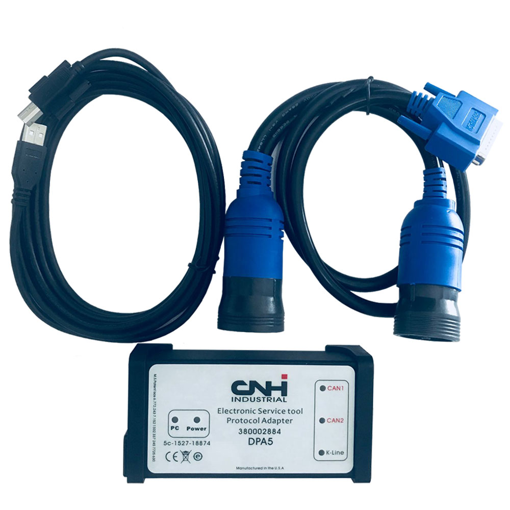 New Holland Electronic Service Tools (CNH EST 8.6 9.0 Engineering Level) + Diagnostic Procedures + White CNH DPA5 Kit Diagnostic Tool-1
