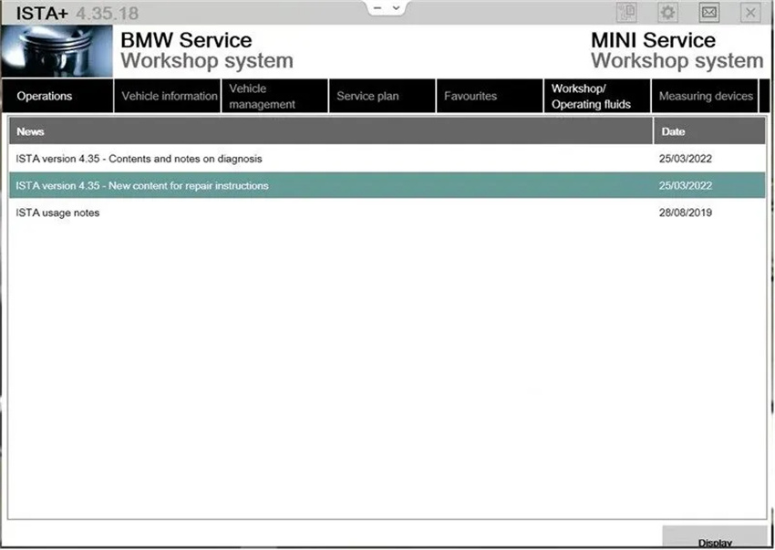 A brief introduction to the BMW ISTA 4.35.18 diagnostic maintenance software-1