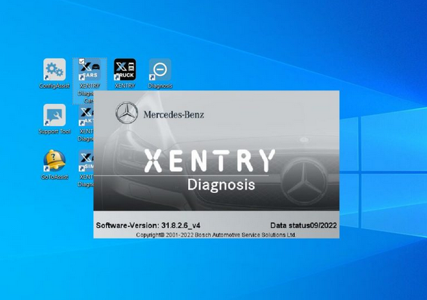 09.2022 奔驰 Xentry.OpenShell.XDOS 诊断软件免费下载