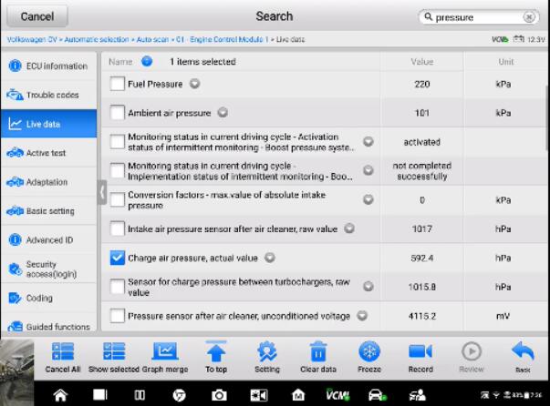 Diagnosing-a-VW-Amarok-with-P0236-Fault-Code-by-Autel-Ultra-3