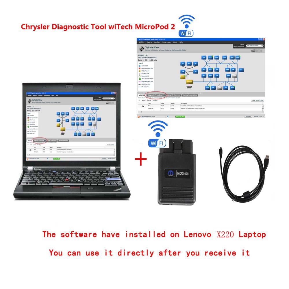 WiTech MicroPod 2 WIFI With Lenovo X220 or Lenovo T420 Laptop-1
