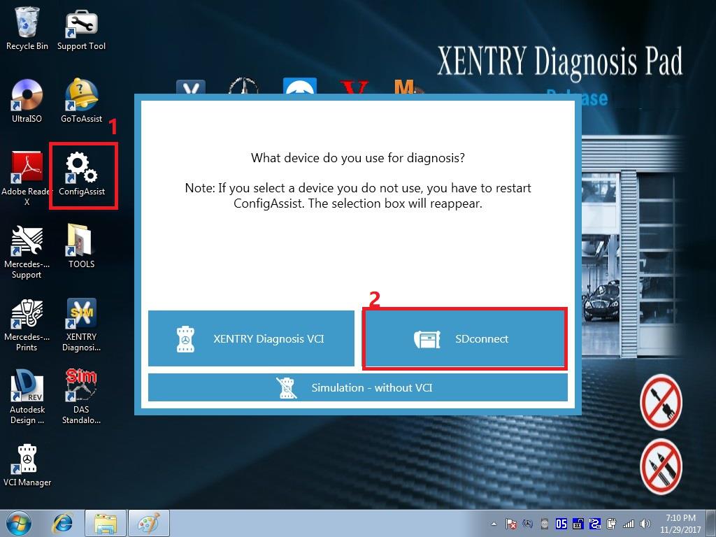 How to activate Xentry of MB Star C4 C5-1 (2)