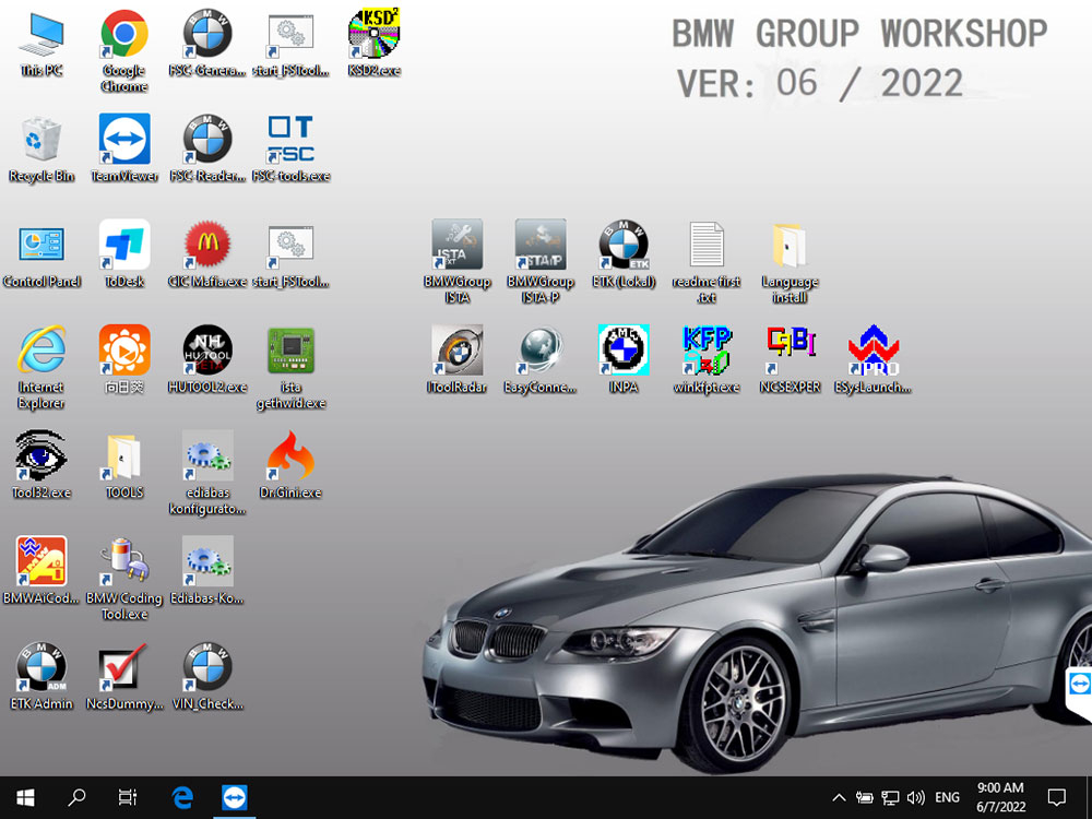 BMW ICOM software ISTA-D ISTA updated to 2022.06-1
