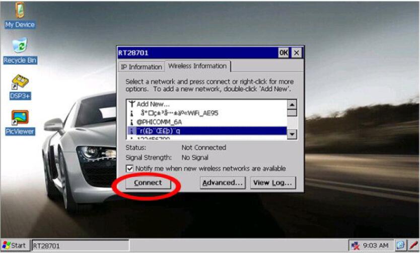 How to connect internet with wireless adapter of DSP3+Odometer Correction Tool-3
