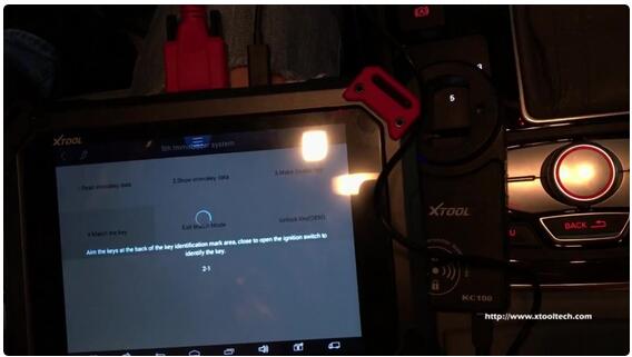 Xtool x100 pad2 pro with KC100 adapter program 5th immo for audi A6l-22