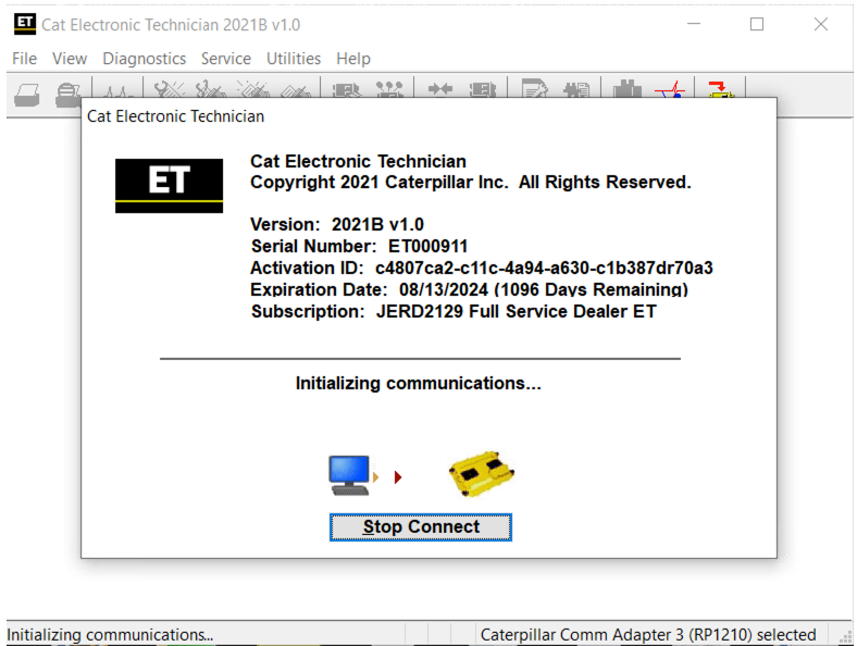 CATERPILLAR CAT ELECTRONIC TECHNICIAN ET2021B-1