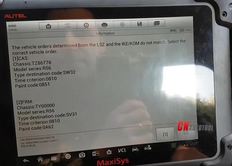 How to Repair Bmw Mini Frm Mask 3m25j by Autel Im608-4-11