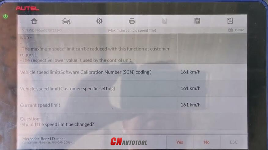 Autel MaxiIM608 Change Speed Limit for Mercedes Benz Sprinter-10