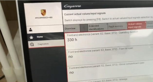 Porsche-PIWIS-3-Diagnostic-Tool-Test-On-Cayenne-2019-22