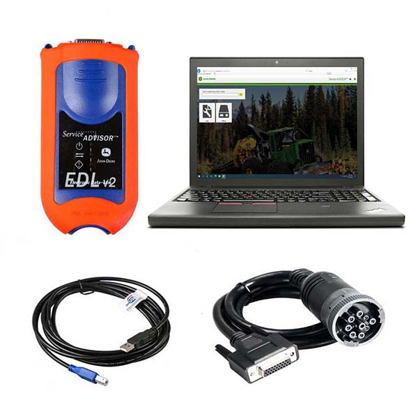 John Deere Service Advisor EDL V2 Diagnostic Kit in Use-3