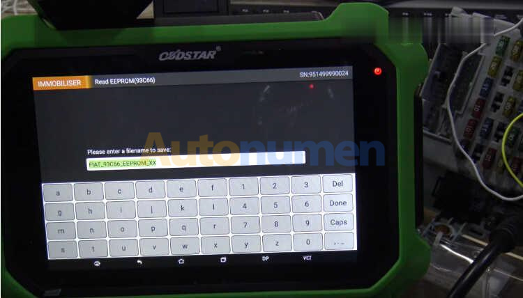 OBDSTAR X300 DP Plus Read PIN Code for Fiat Delphi 93c66-10 (2)