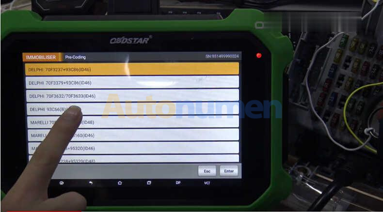 OBDSTAR X300 DP Plus Read PIN Code for Fiat Delphi 93c66-3 (2)