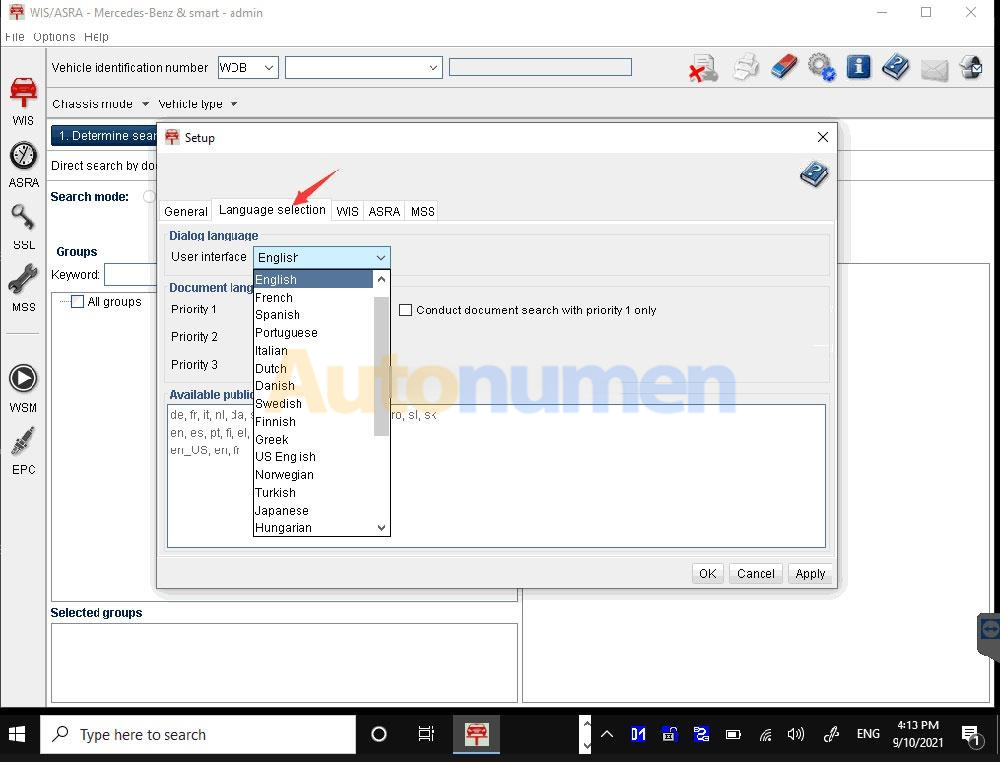 How to Change VXDIAG Benz WIS and EPC Software Language-2 (2)