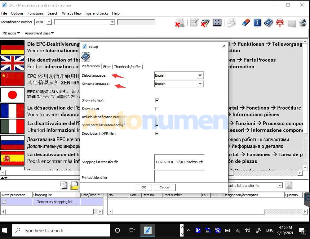 How to Change VXDIAG Benz WIS and EPC Software Language-4 (2)