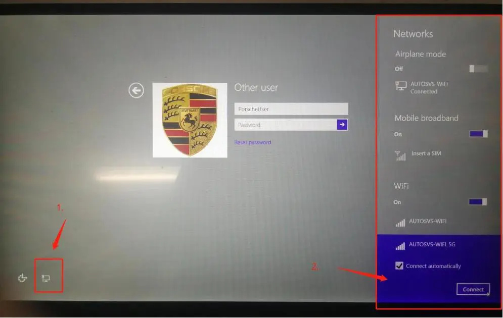 How to connect WIFI in Porsche PIWIS3 Switch UI window-5