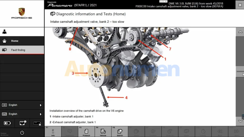 Porsche Piwis 3 Software V40.300.010, with Engineer Mode, can be updated via SD card-13