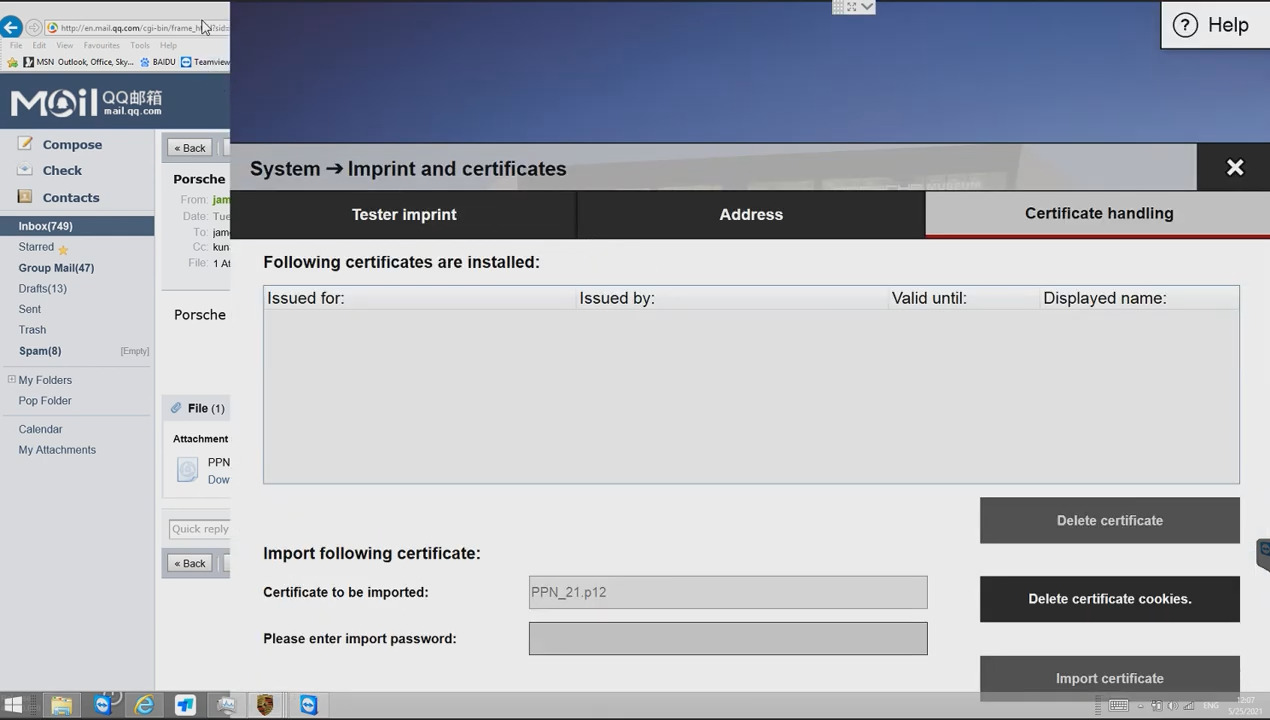 How to import original PIWIS3 into PPN Porsche driver's license Component protection removed-7