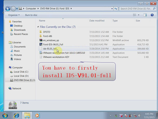 How to install Ford VCM2 VCMII IDS V96 step by step-5