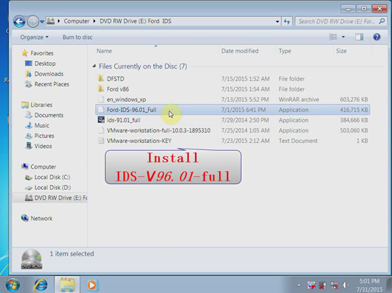 How to install Ford VCM2 VCMII IDS V96 step by step-9