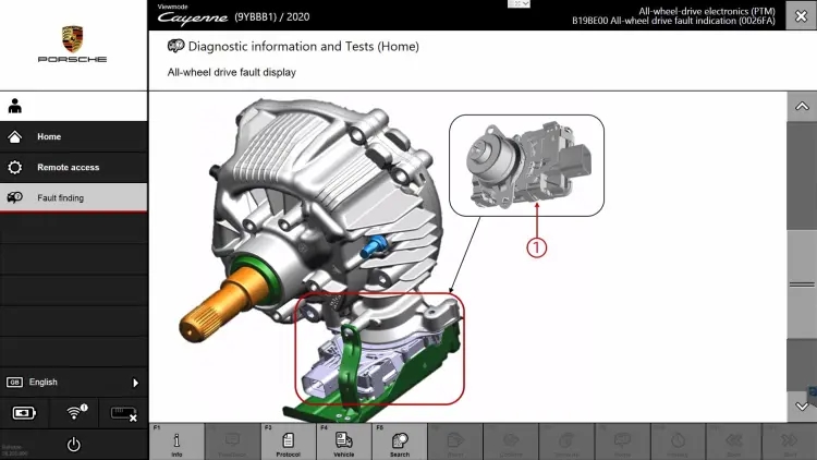 How to use the Porsche piwis 3 software to find a Porsche car faultrepair guide-6