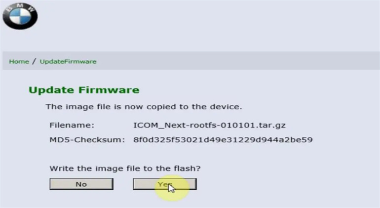 How to update BMW ICOM Next A firmware step by step-8
