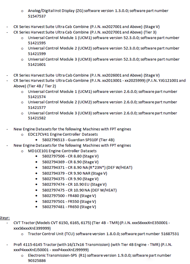 New Holland Electronic Service Tools (CNH EST 9.4) Update. 1 (replaces v9.3) diagnostic software-10