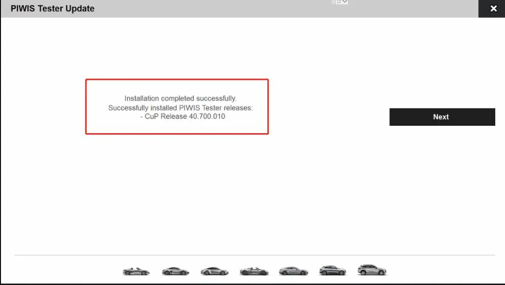 Instructions for the online update of the Porsche Piwis 3 tester software-8