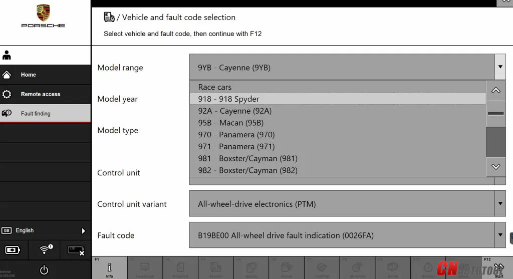 Porsche repair guide with the Porsche piwis 3 software-3