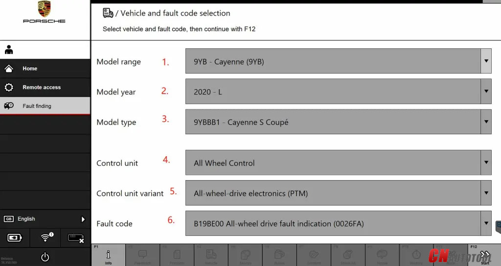 Porsche repair guide with the Porsche piwis 3 software-4