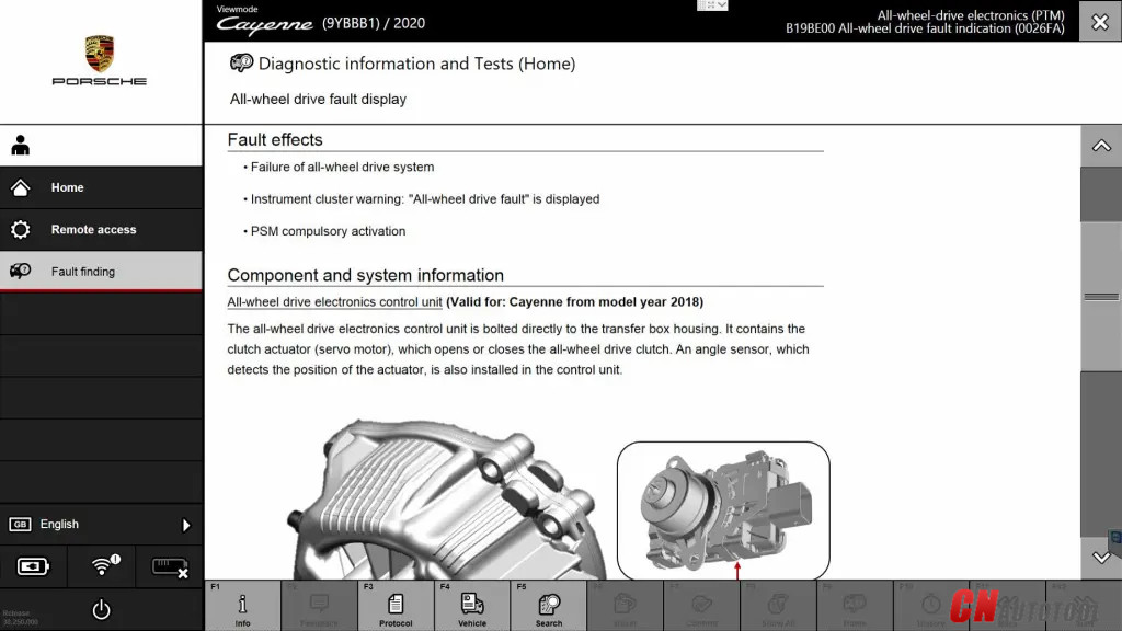 Porsche repair guide with the Porsche piwis 3 software-5